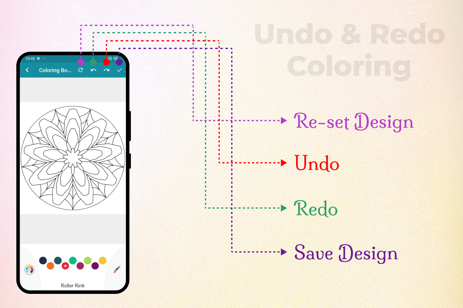Coloring Book For Mandala