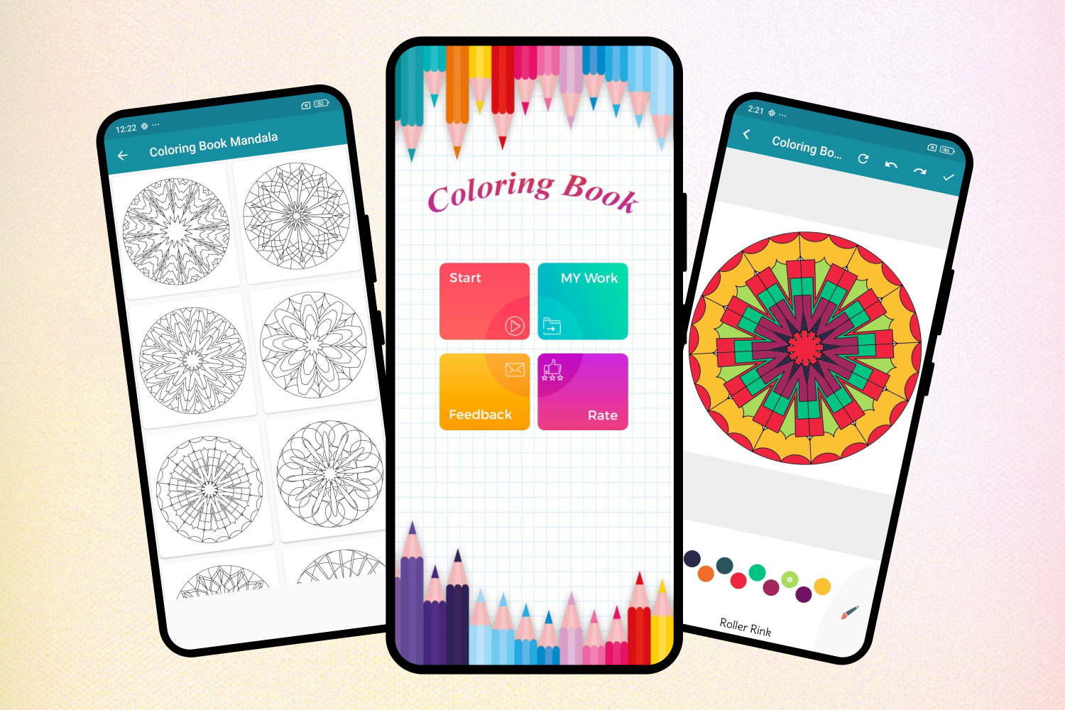 Coloring Book For Mandala