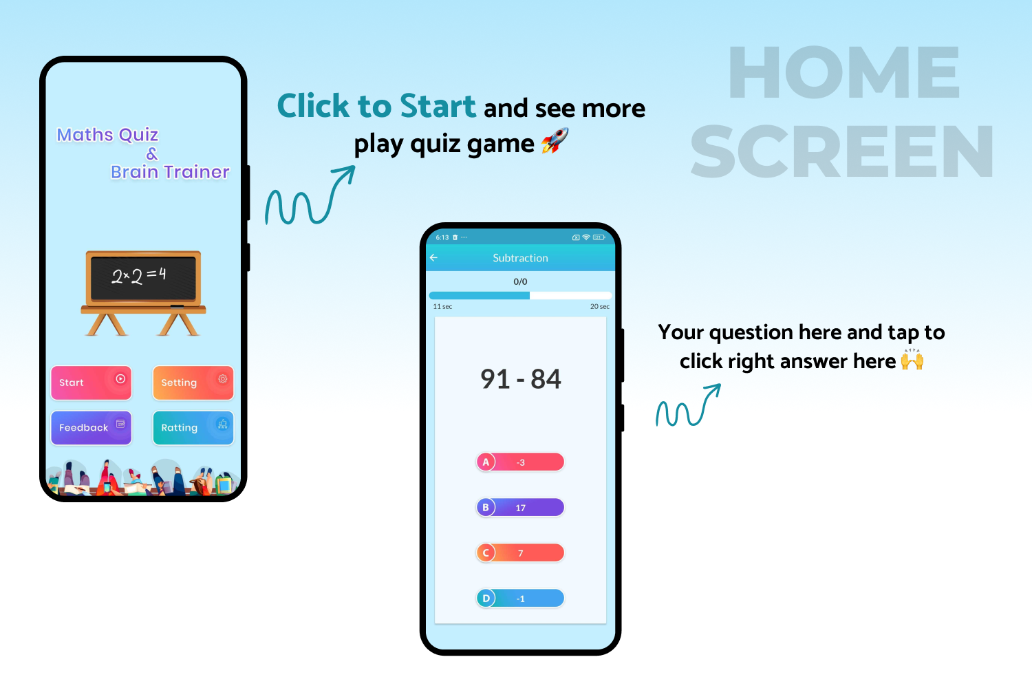 Maths Quiz and Brain Trainer