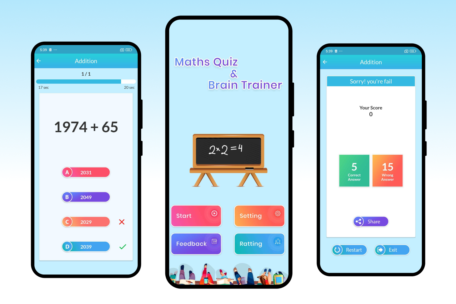 Maths Quiz and Brain Trainer