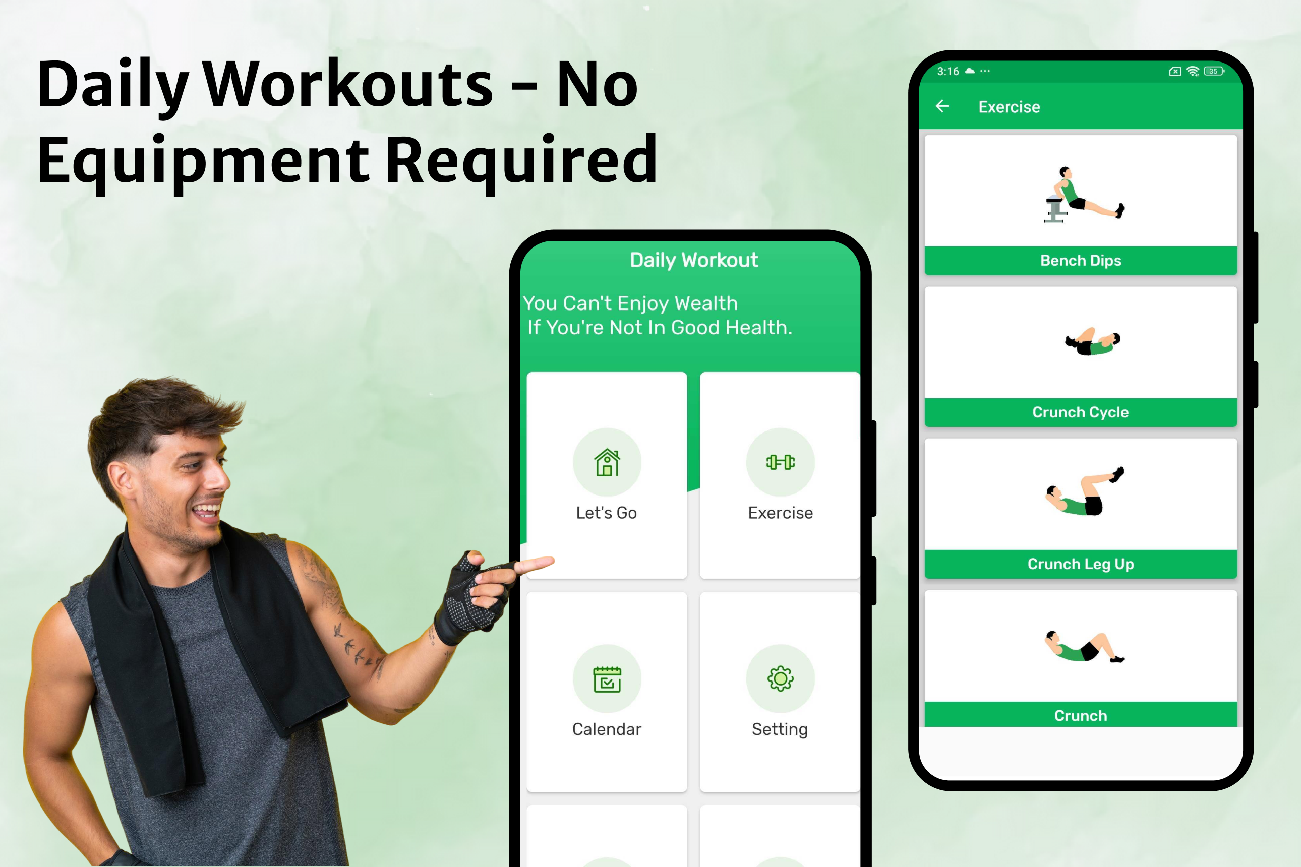 Daily Workouts - No Equipment Required