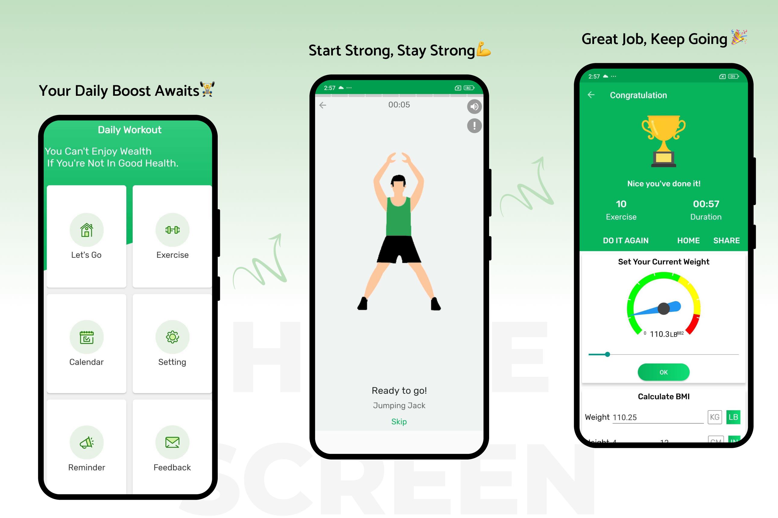 Daily Workouts - No Equipment Required