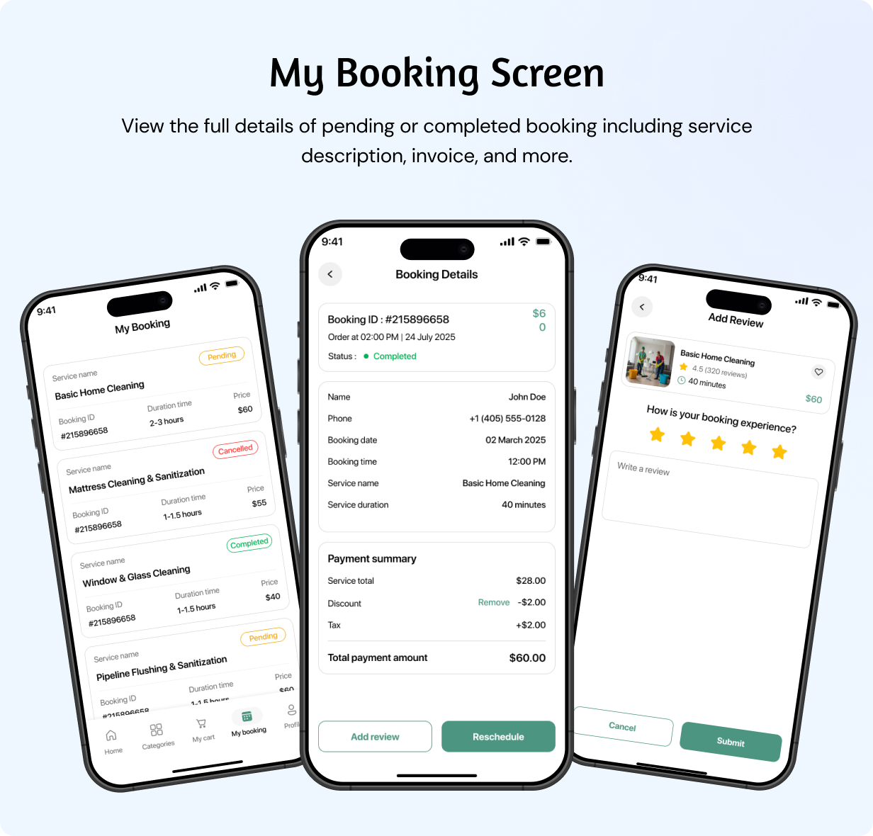 Cleaning Services Booking Full app in Flutter (Android, iOS) with Node.js Backend App