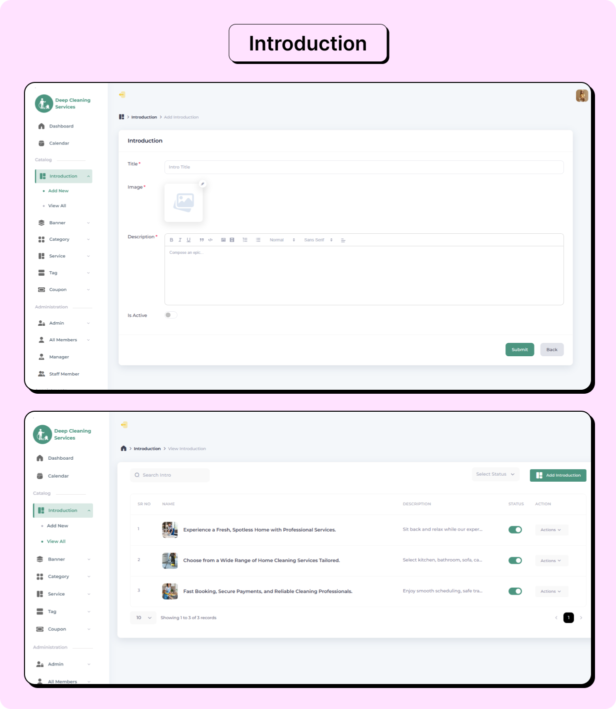 Cleaning Services Booking Full app in Flutter (Android, iOS) with Node.js Backend App