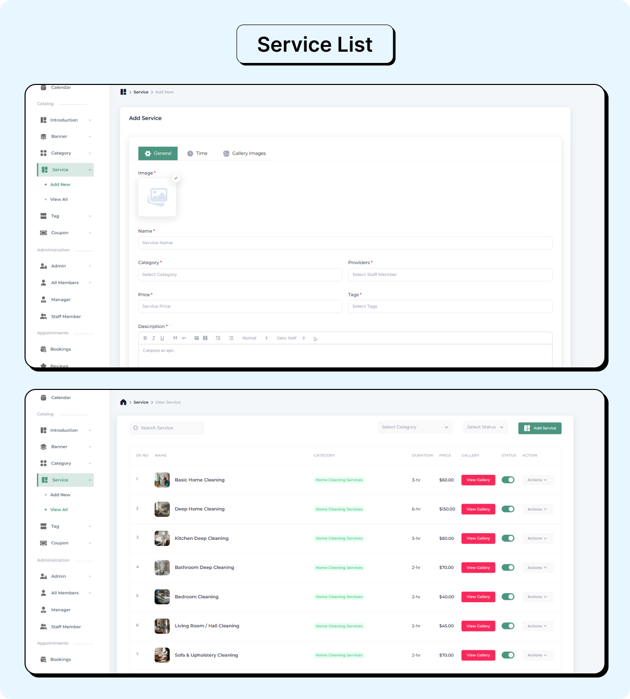 Cleaning Services Booking Full app in Flutter (Android, iOS) with Node.js Backend App