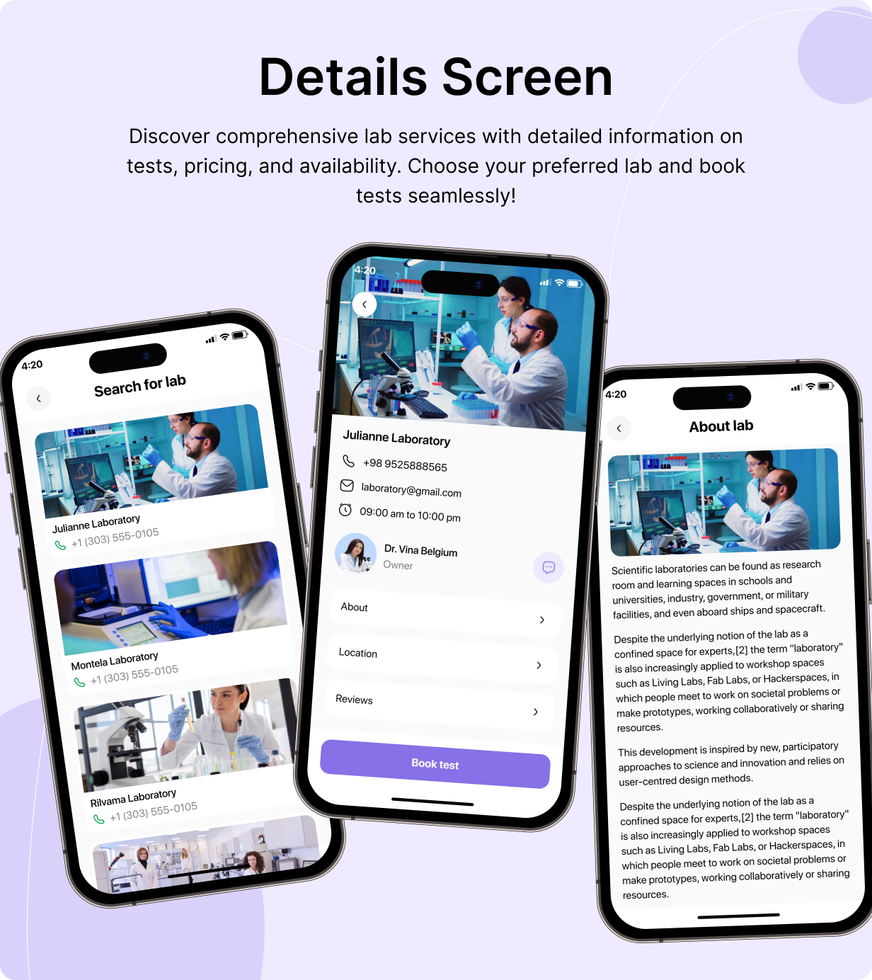 Pathology: Book Lab Testing Full App in Flutter with Node.js Backend | Lab Portal App