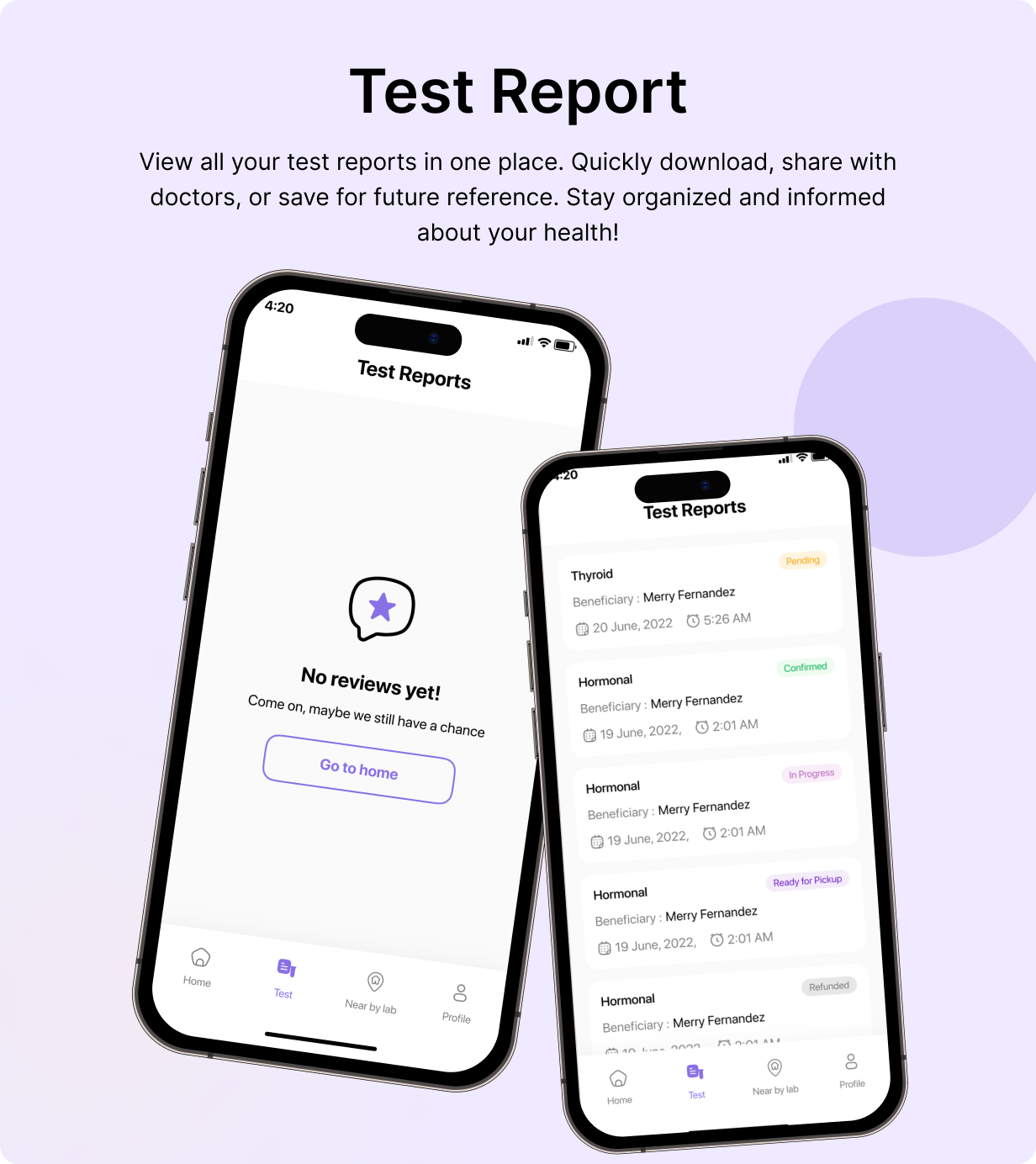 Pathology: Book Lab Testing Full App in Flutter with Node.js Backend | Lab Portal App