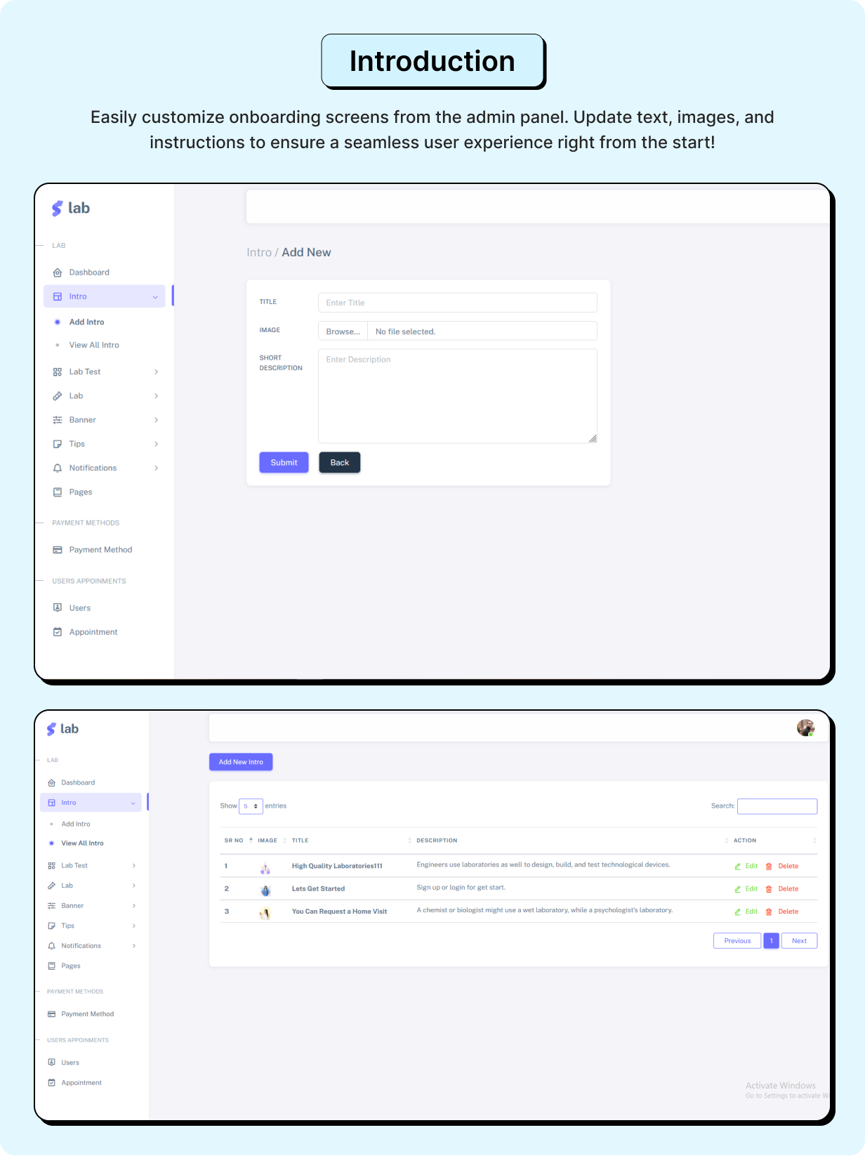 Pathology: Book Lab Testing Full App in Flutter with Node.js Backend | Lab Portal App