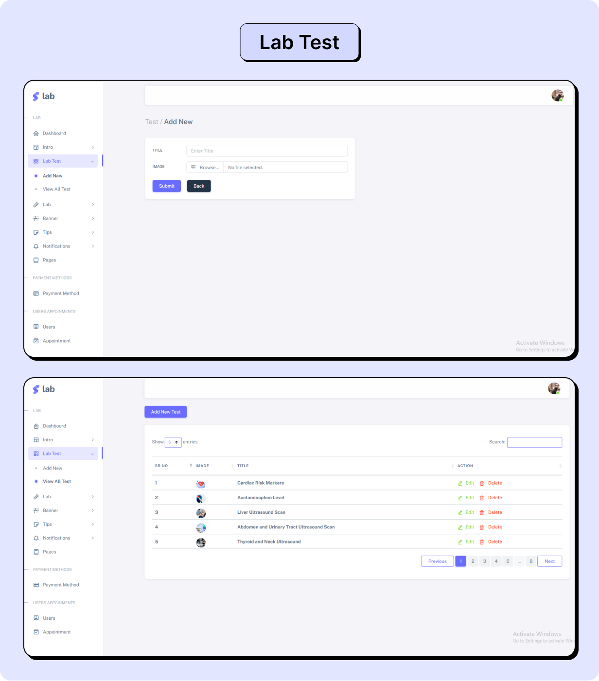 Pathology: Book Lab Testing Full App in Flutter with Node.js Backend | Lab Portal App