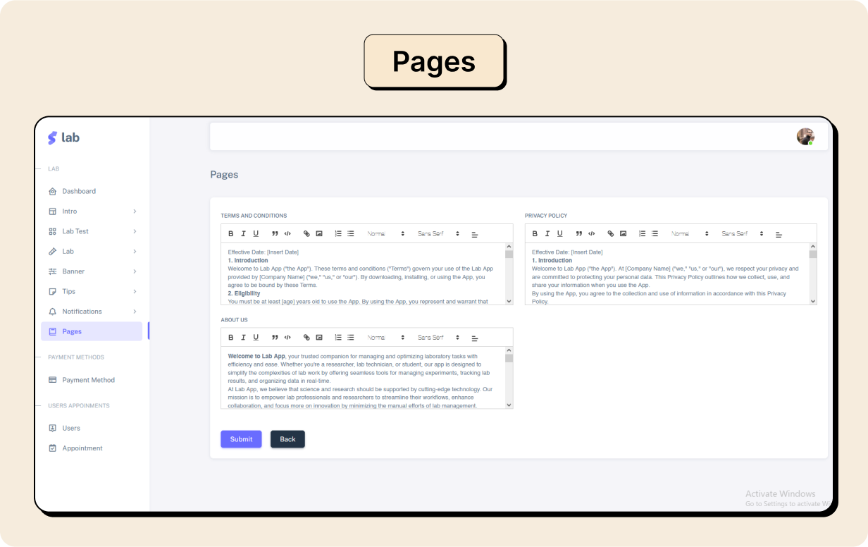 Pathology: Book Lab Testing Full App in Flutter with Node.js Backend | Lab Portal App