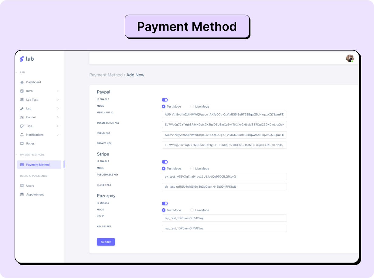 Pathology: Book Lab Testing Full App in Flutter with Node.js Backend | Lab Portal App