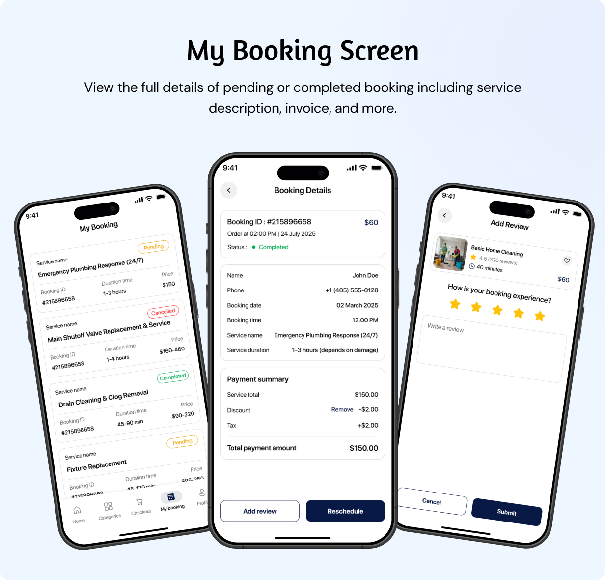 Plumber Services Booking Full app in Flutter (Android, iOS) with Node.js Backend App