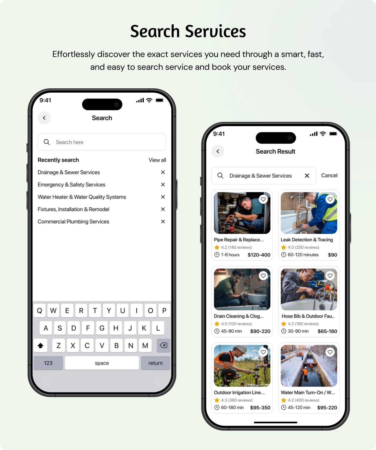 Plumber Services Booking Full app in Flutter (Android, iOS) with Node.js Backend App