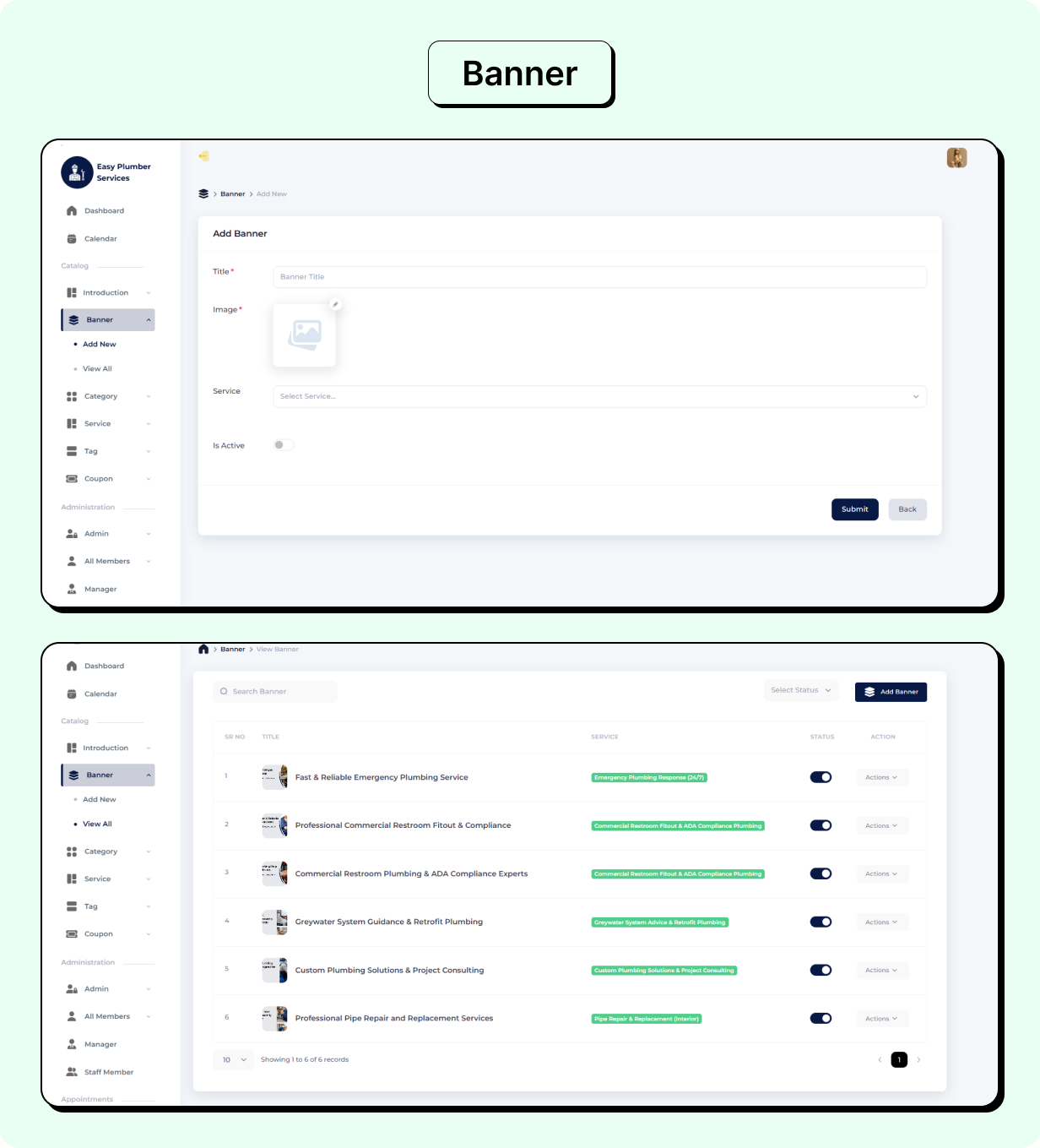 Plumber Services Booking Full app in Flutter (Android, iOS) with Node.js Backend App