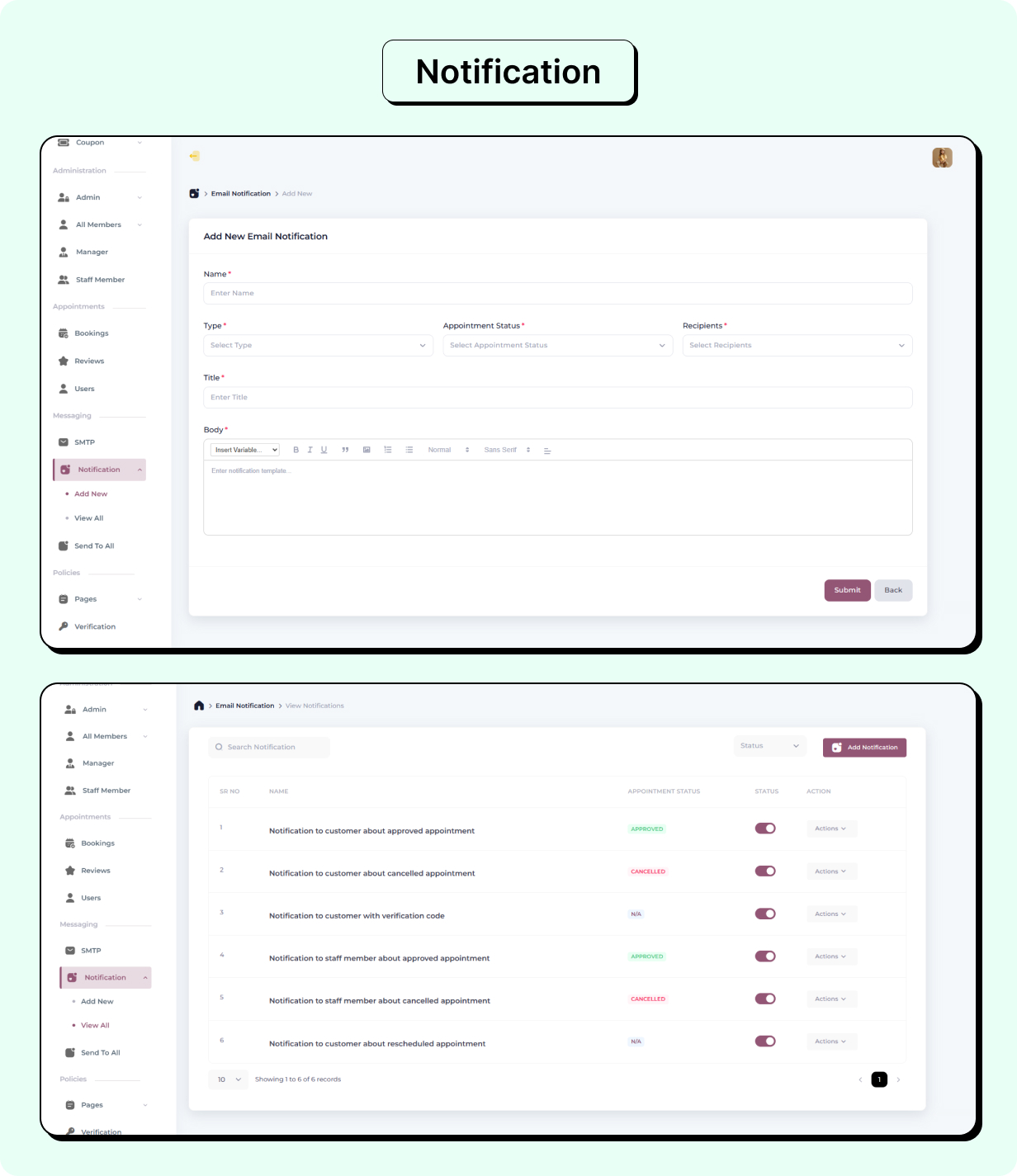 Skin and Laser Care Services Booking Full app in Flutter (Android, iOS) with Node.js Backend App
