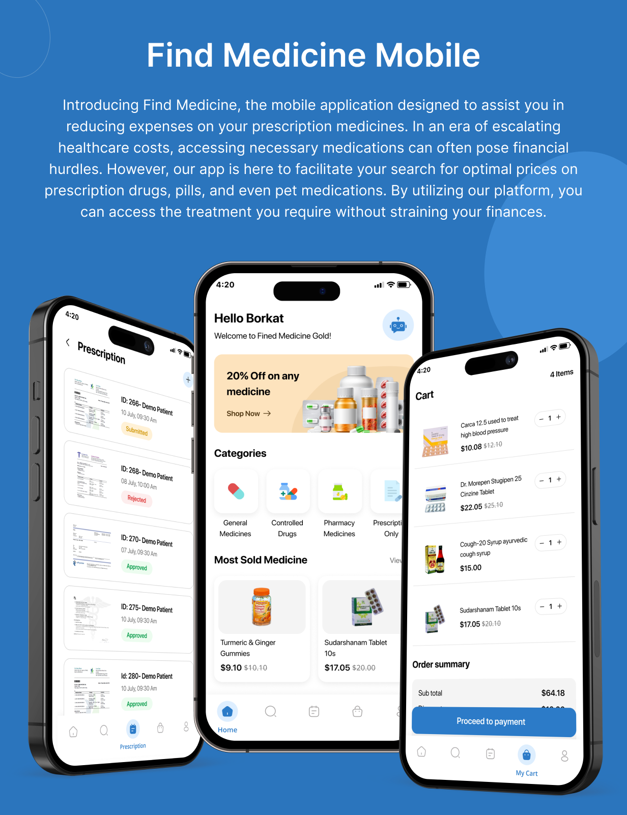 MedLocator UI Template: find medicine app in Flutter(Android, iOS) App | Pill Finder App