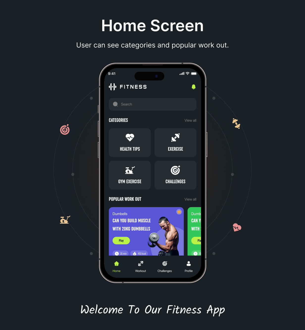 Gymbody Workout App UI Template: Gym app in Flutter(Android, iOS) App | MuscleMate App - 8