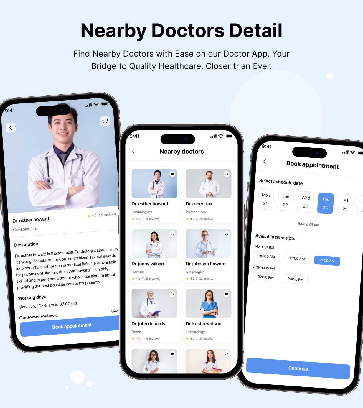 Medicare Pro template: Doctor Appointment booking app in Flutter (Android, iOS) | DocPortal App - 8