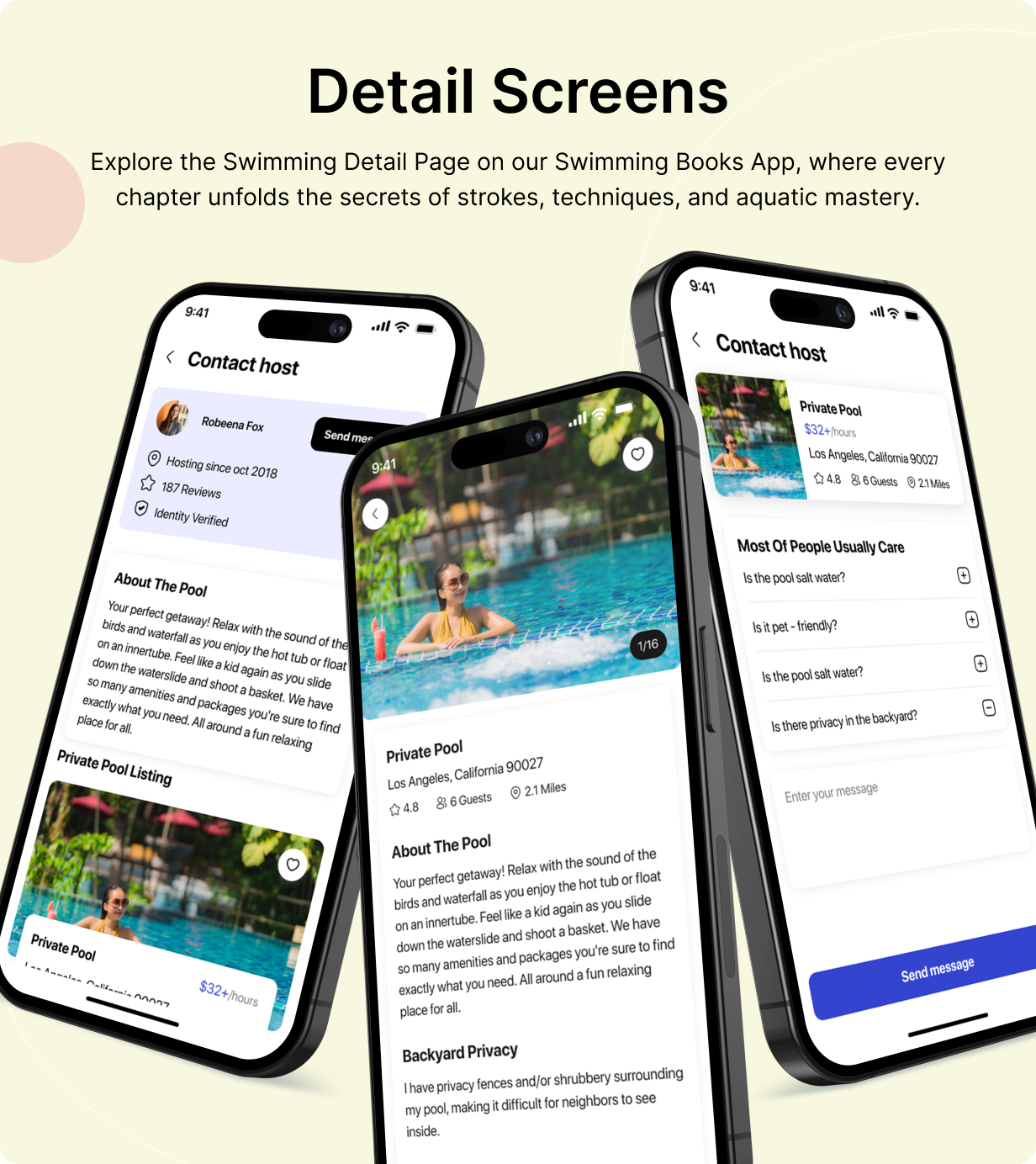 Swimpro UI template - Find Swimming Pool app in Flutter 3.x (Android, iOS) | Swim Finder App - 9