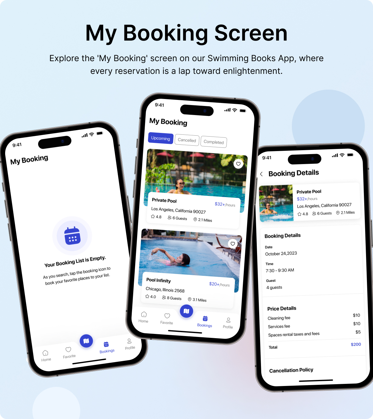 Swimpro UI template - Find Swimming Pool app in Flutter 3.x (Android, iOS) | Swim Finder App - 10
