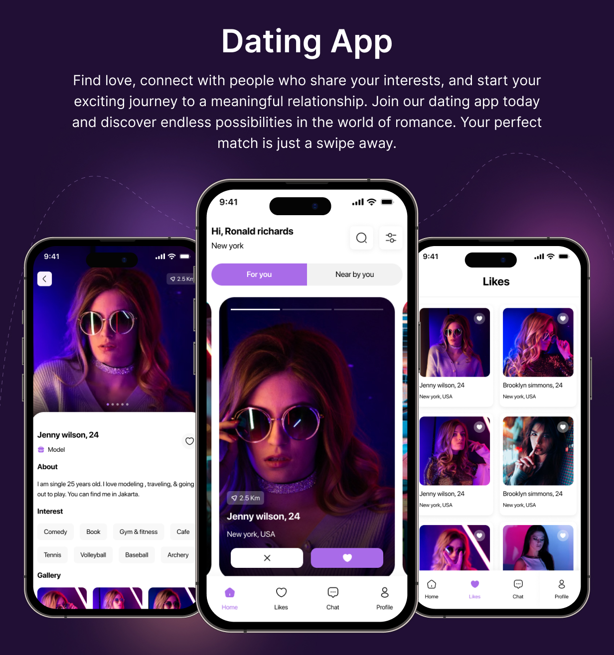 TenderTalks: Socialize & Match app in Flutter 3.x (Android, iOS) UI template | Dating App - 5