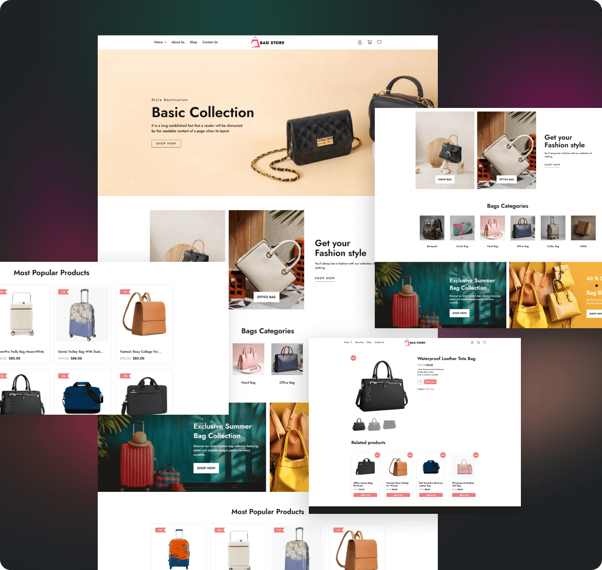 Bag Store App - E-commerce Store app in Flutter 3.x (Android, iOS) with WooCommerce Full App