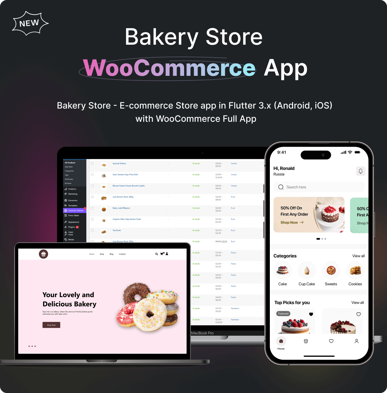 Bakery Shop App - E-commerce Store app in Flutter 3.x (Android, iOS) with WooCommerce Full App - 7