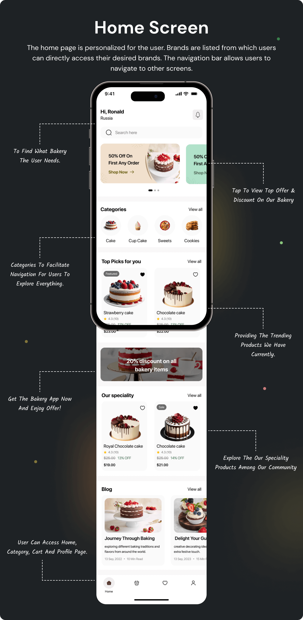 Bakery Shop App - E-commerce Store app in Flutter 3.x (Android, iOS) with WooCommerce Full App - 12