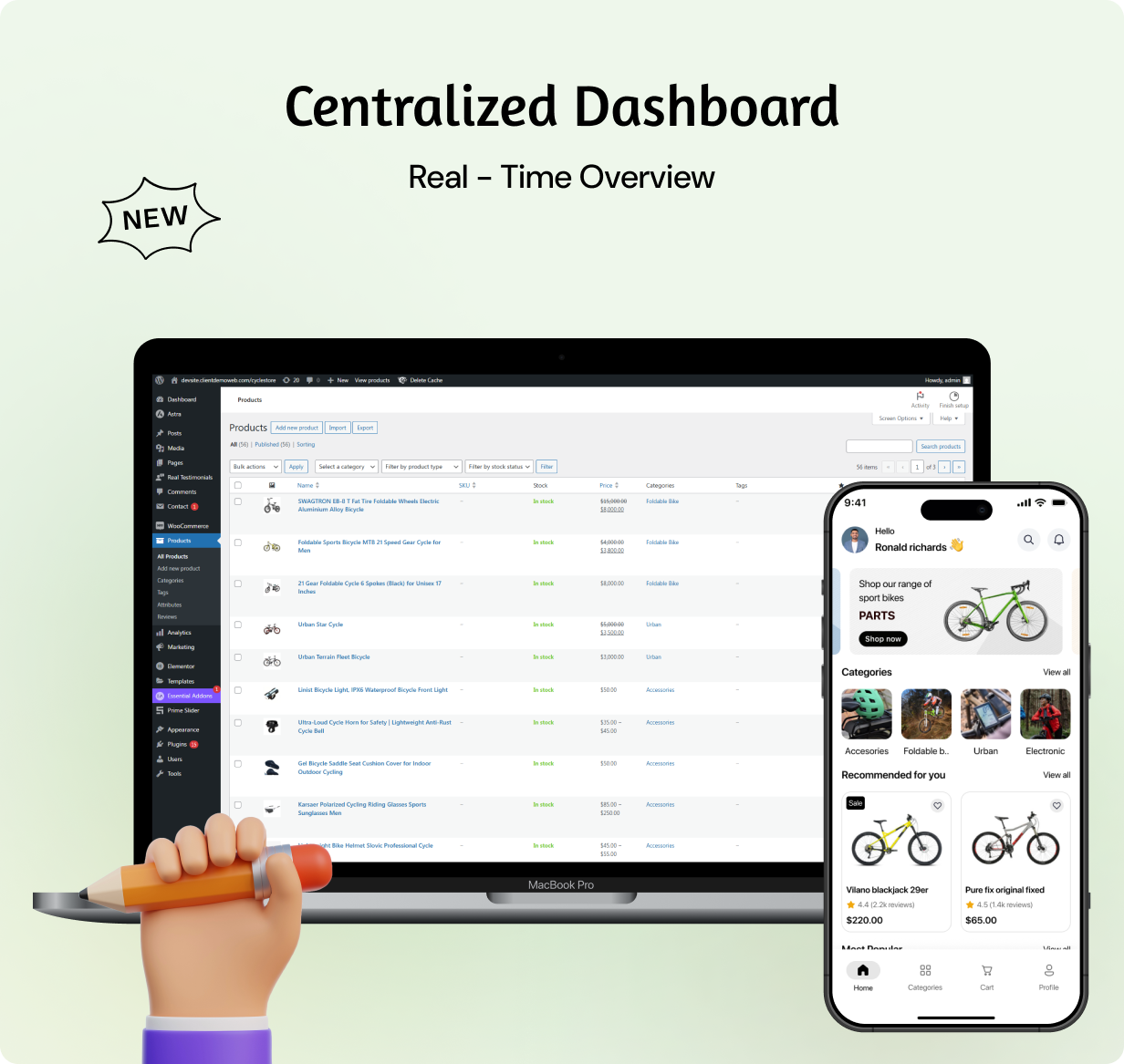 Cycle Store App - E-commerce Store app in Flutter (Android, iOS) with WooCommerce Full App