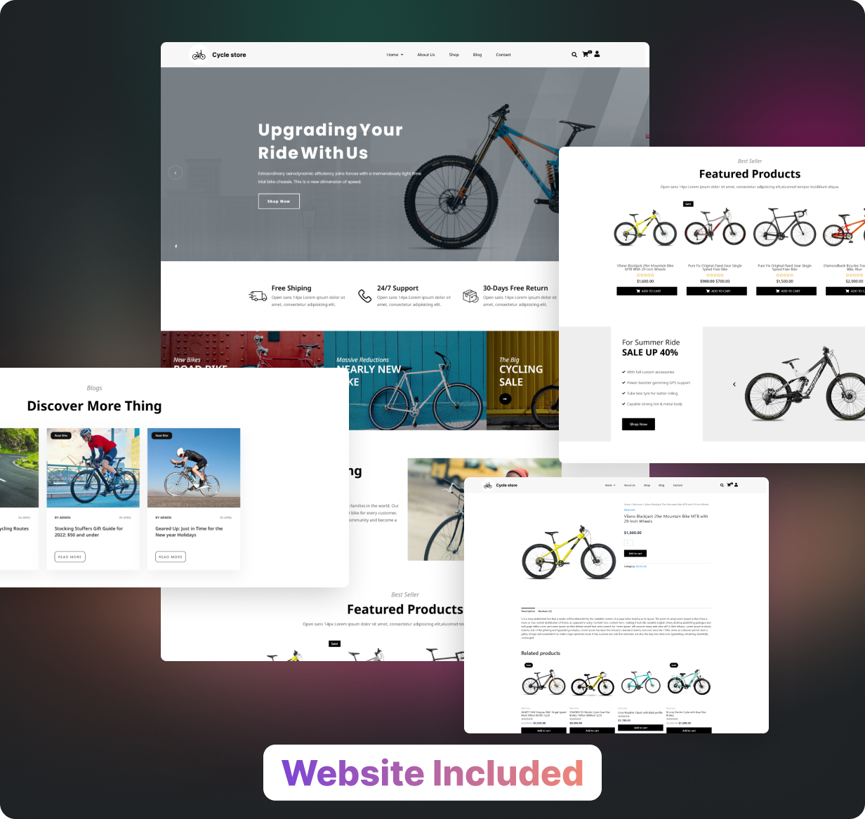 Cycle Store App - E-commerce Store app in Flutter (Android, iOS) with WooCommerce Full App