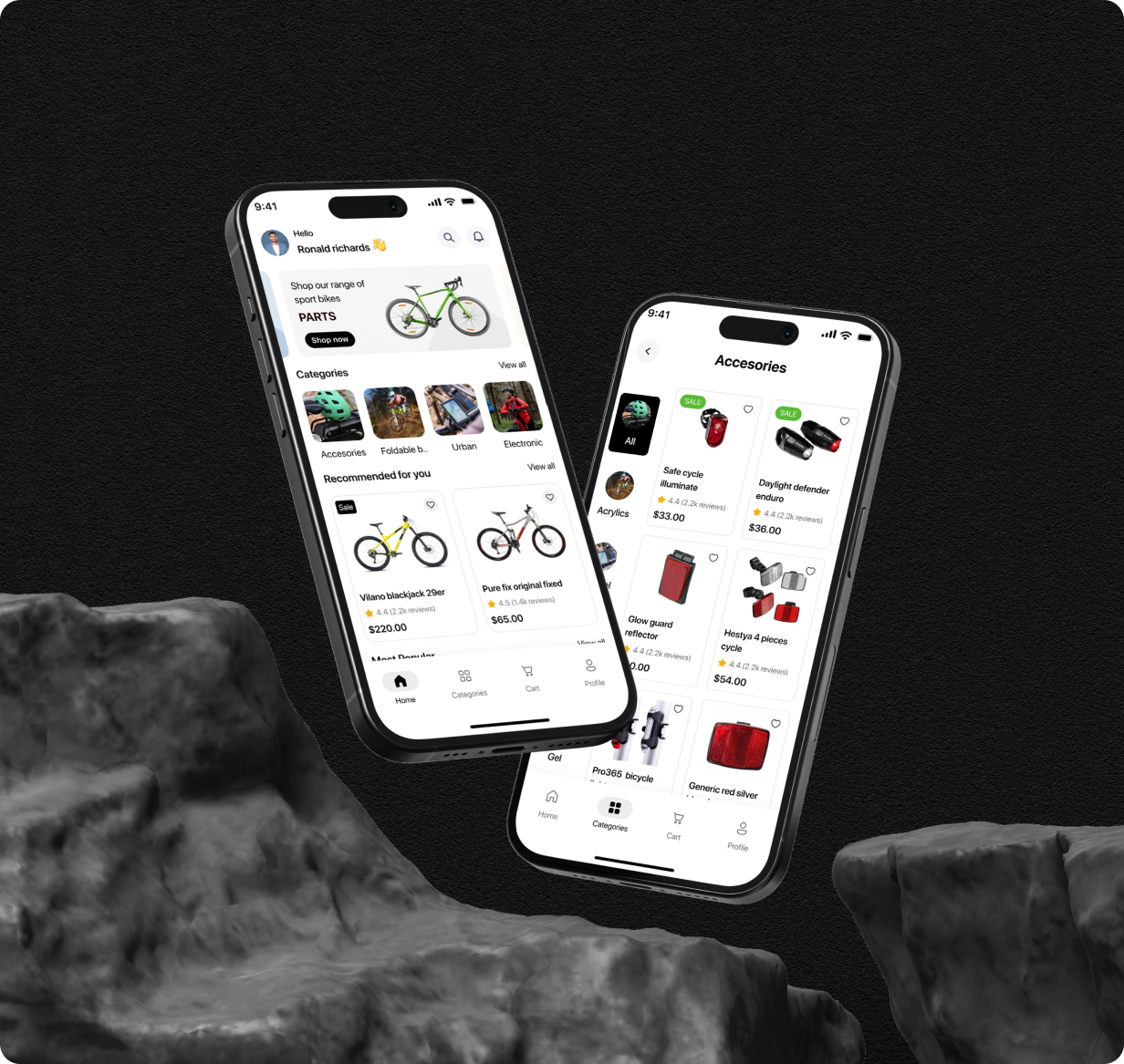 Cycle Store App - E-commerce Store app in Flutter (Android, iOS) with WooCommerce Full App