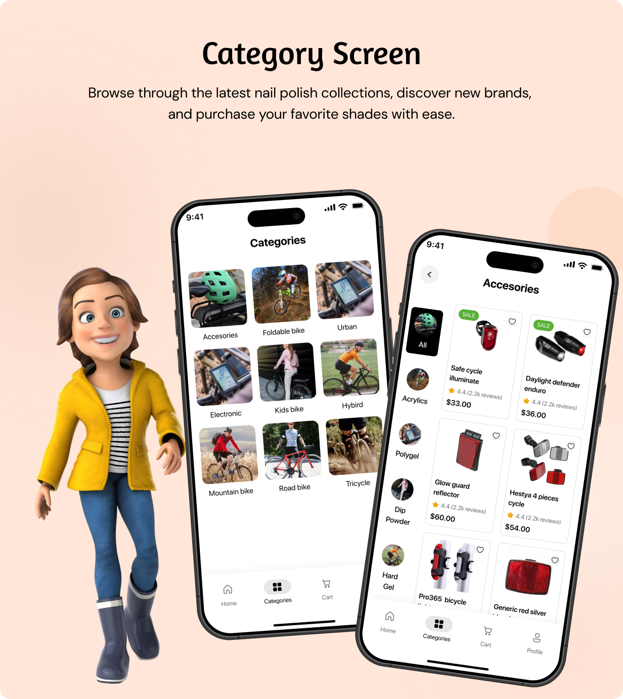 Cycle Store App - E-commerce Store app in Flutter (Android, iOS) with WooCommerce Full App
