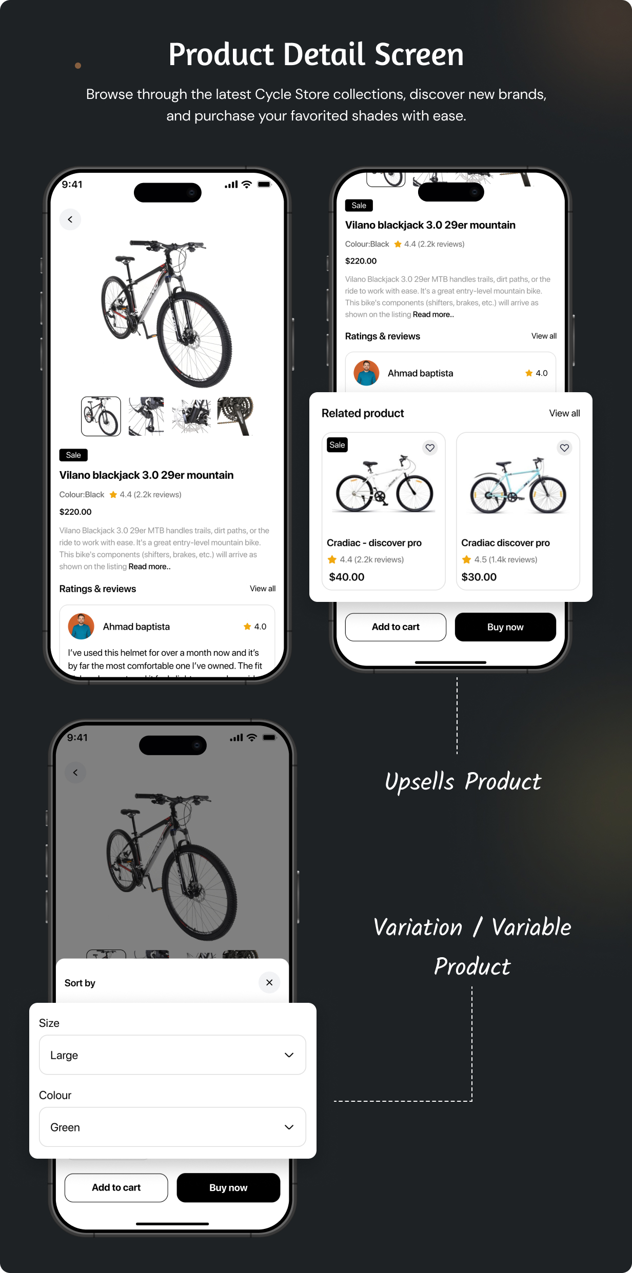 Cycle Store App - E-commerce Store app in Flutter (Android, iOS) with WooCommerce Full App