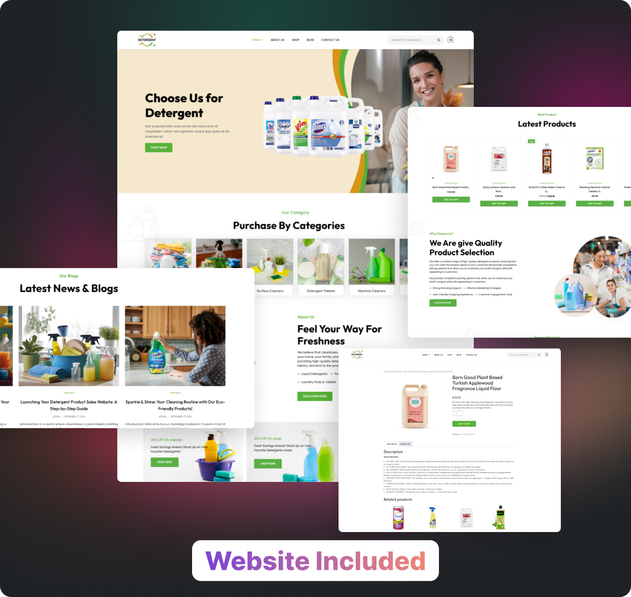 Detergent Shop App - E-commerce Store app in Flutter (Android, iOS) with WooCommerce Full App
