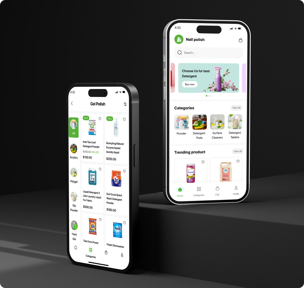 Detergent Shop App - E-commerce Store app in Flutter (Android, iOS) with WooCommerce Full App