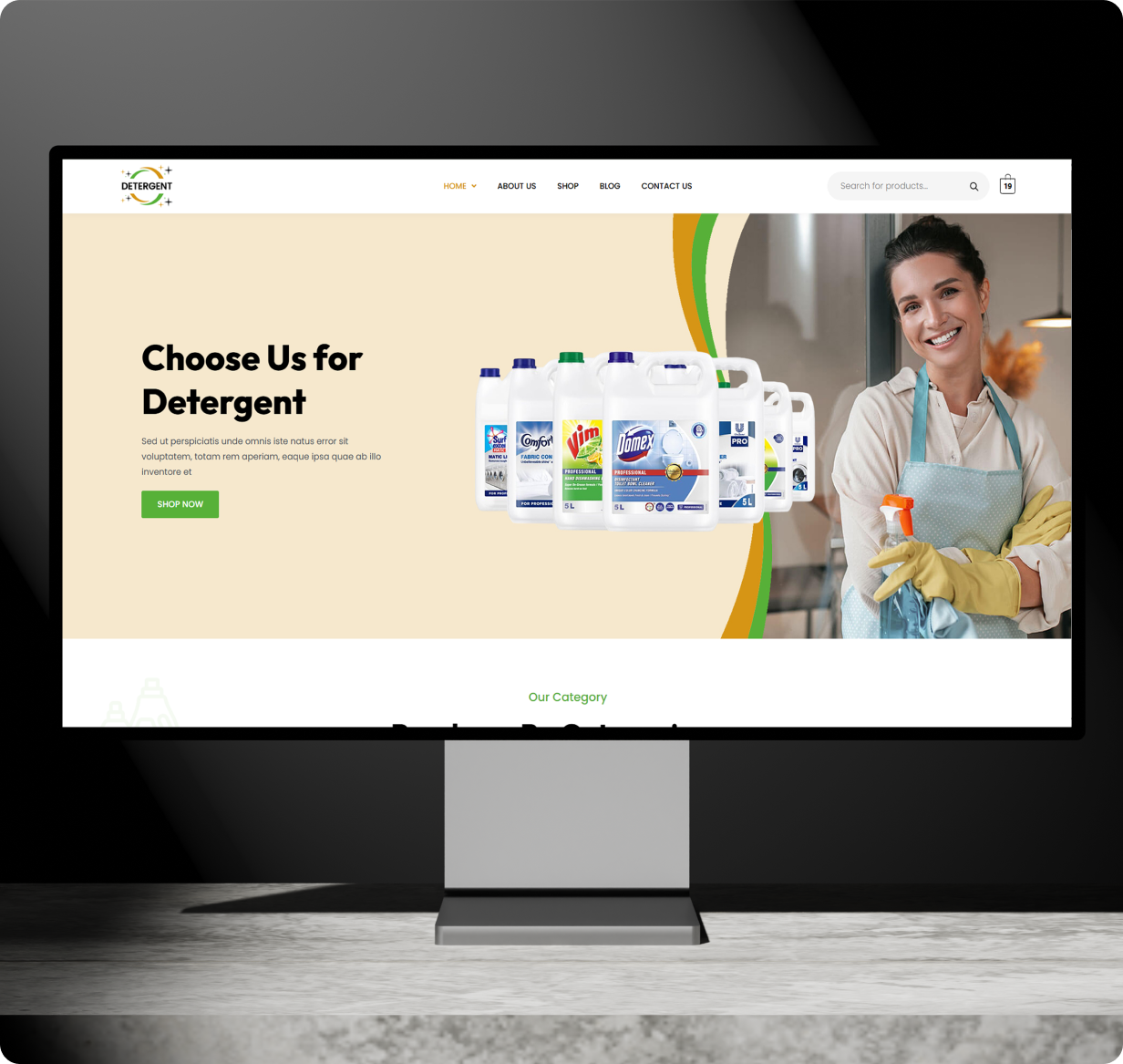 Detergent Shop App - E-commerce Store app in Flutter (Android, iOS) with WooCommerce Full App