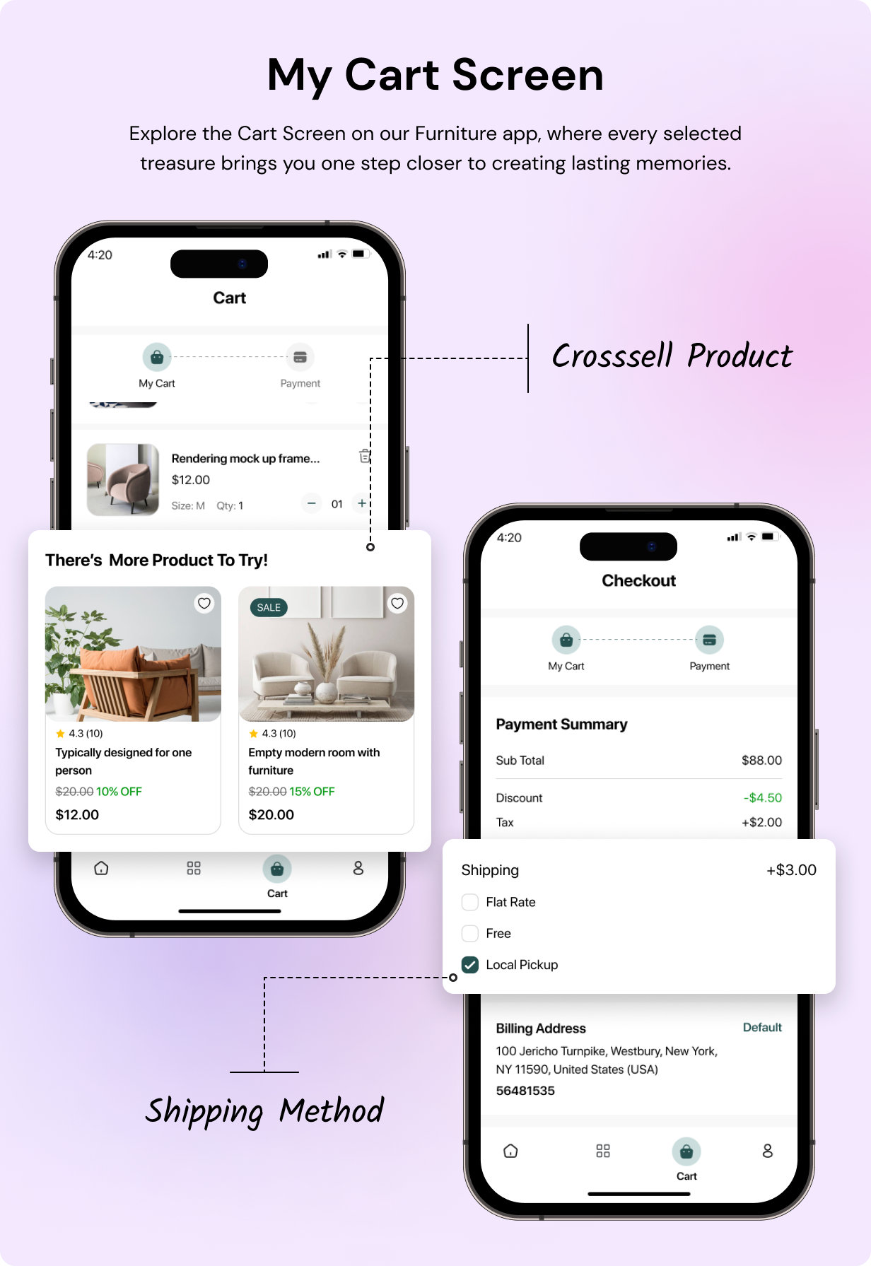 DecorHome App - Online Furniture Selling in Flutter 3.x (Android, iOS) with WooCommerce Full App - 14