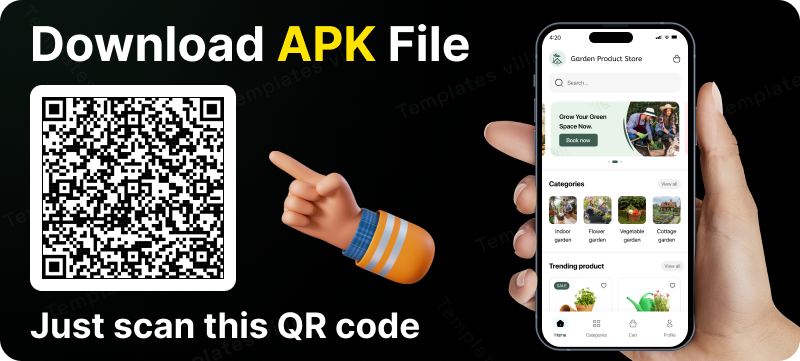 Garden Equipment Store App - E-commerce app in Flutter 3.x (Android, iOS) with WooCommerce Full App - 1