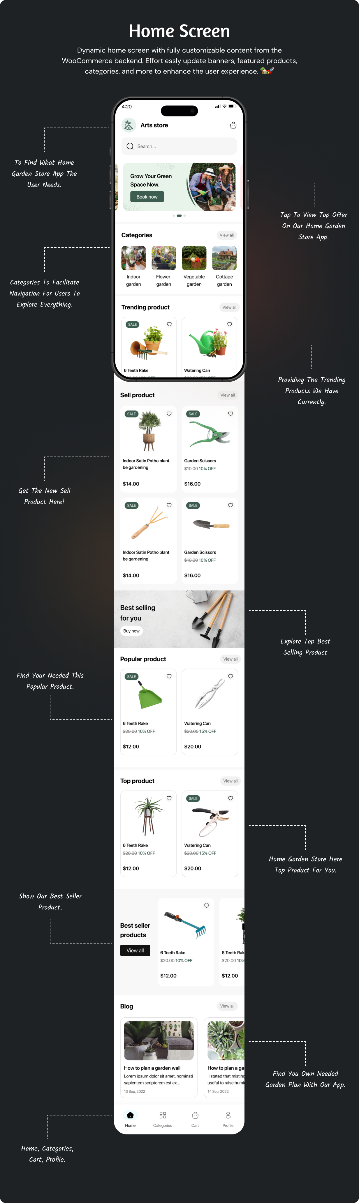 Garden Equipment Store App - E-commerce app in Flutter 3.x (Android, iOS) with WooCommerce Full App - 8