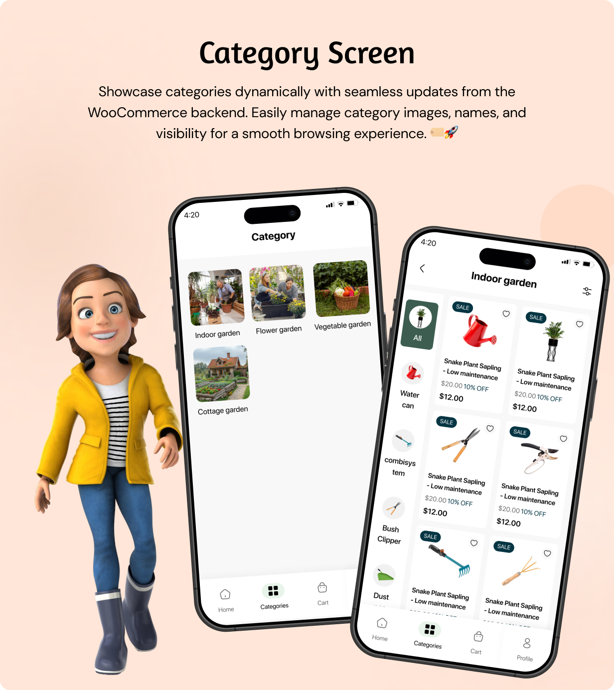 Garden Equipment Store App - E-commerce app in Flutter 3.x (Android, iOS) with WooCommerce Full App - 9