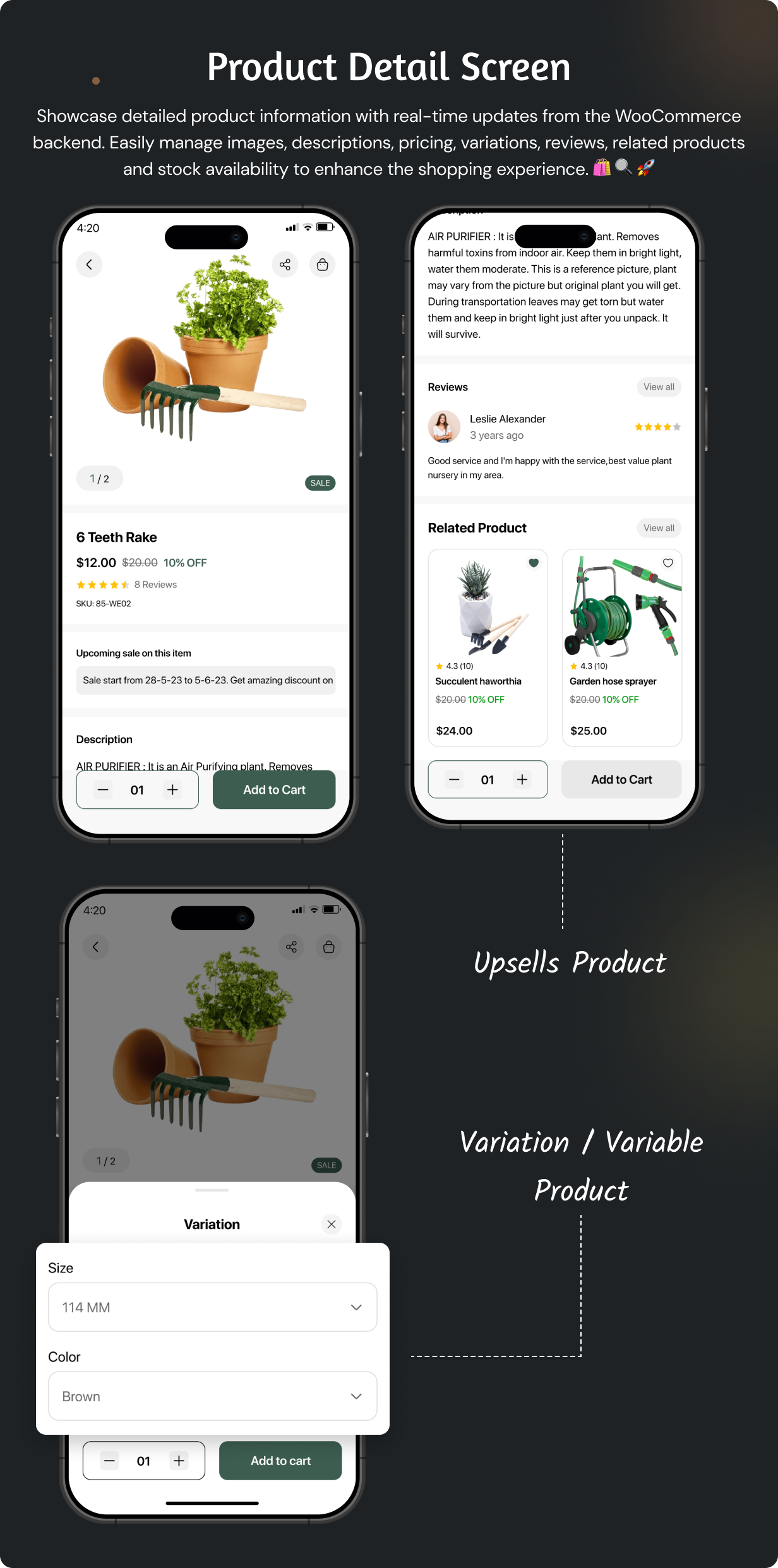 Garden Equipment Store App - E-commerce app in Flutter 3.x (Android, iOS) with WooCommerce Full App - 11