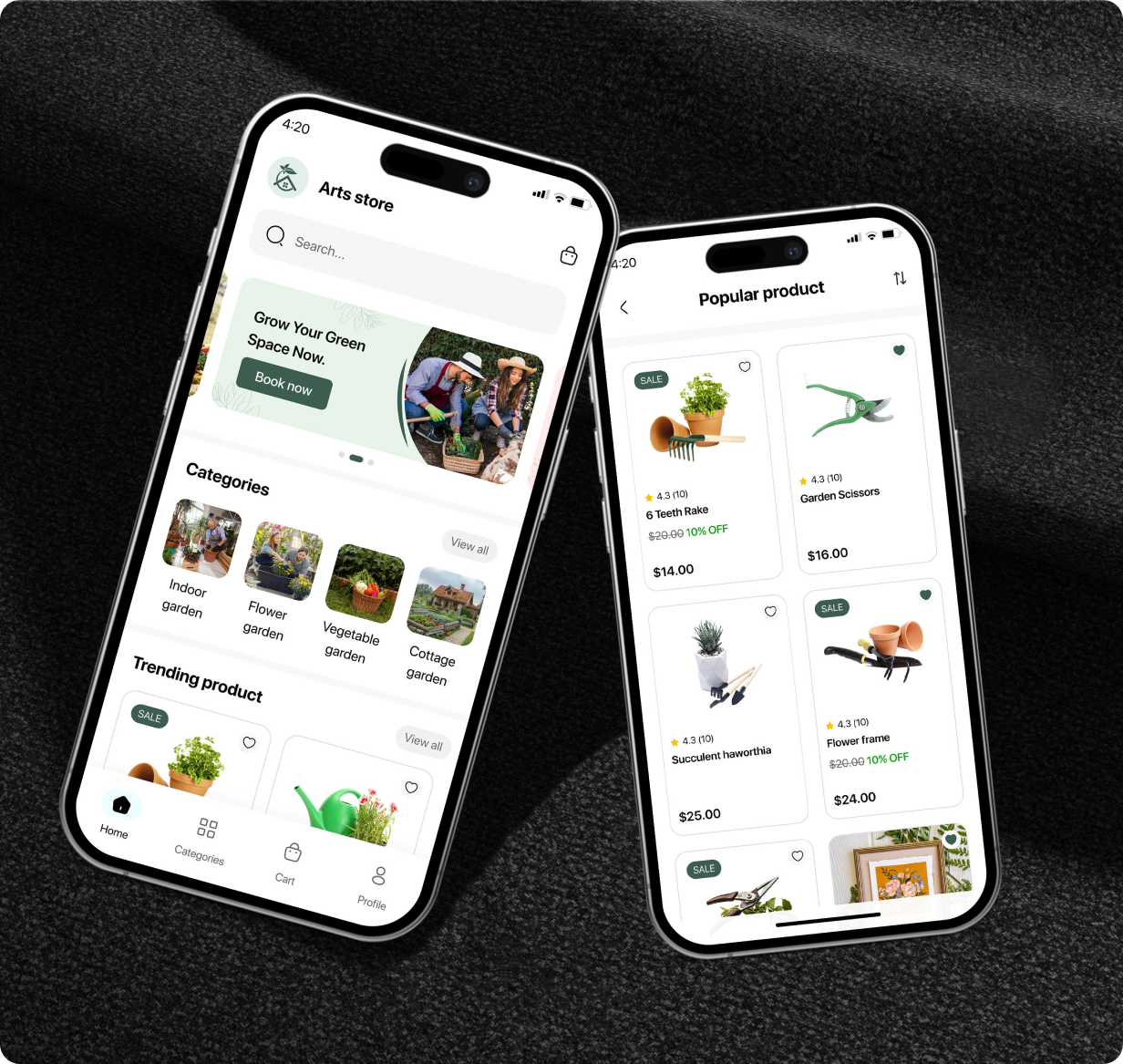 Garden Equipment Store App - E-commerce app in Flutter 3.x (Android, iOS) with WooCommerce Full App - 19