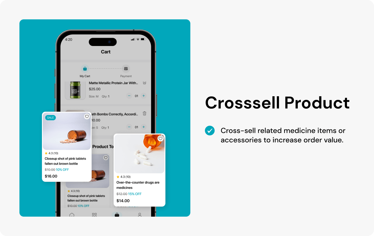 Medicine App store - E-commerce Store app in Flutter 3.x (Android, iOS) with WooCommerce Full App - 13