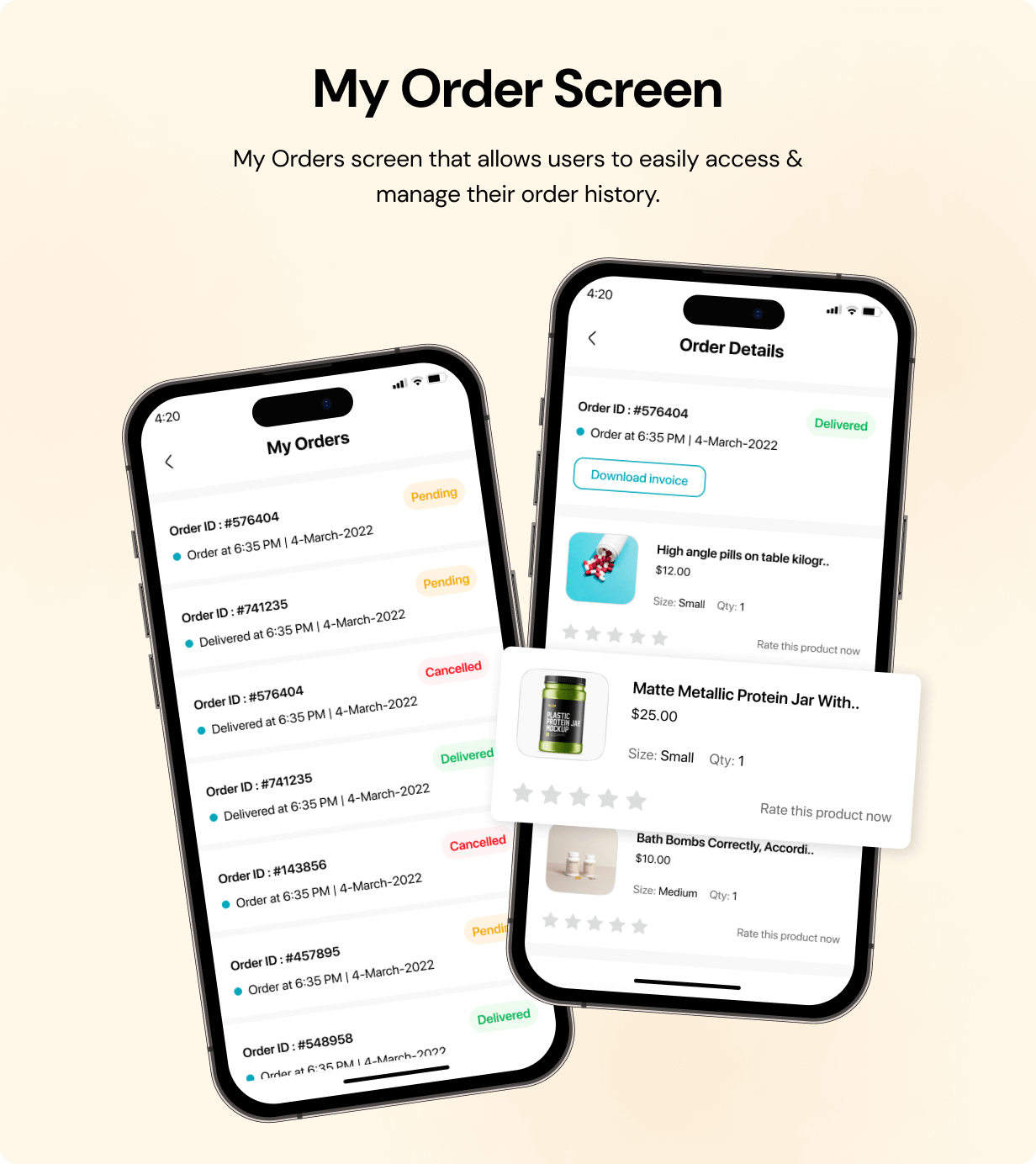 Medicine App store - E-commerce Store app in Flutter 3.x (Android, iOS) with WooCommerce Full App - 16