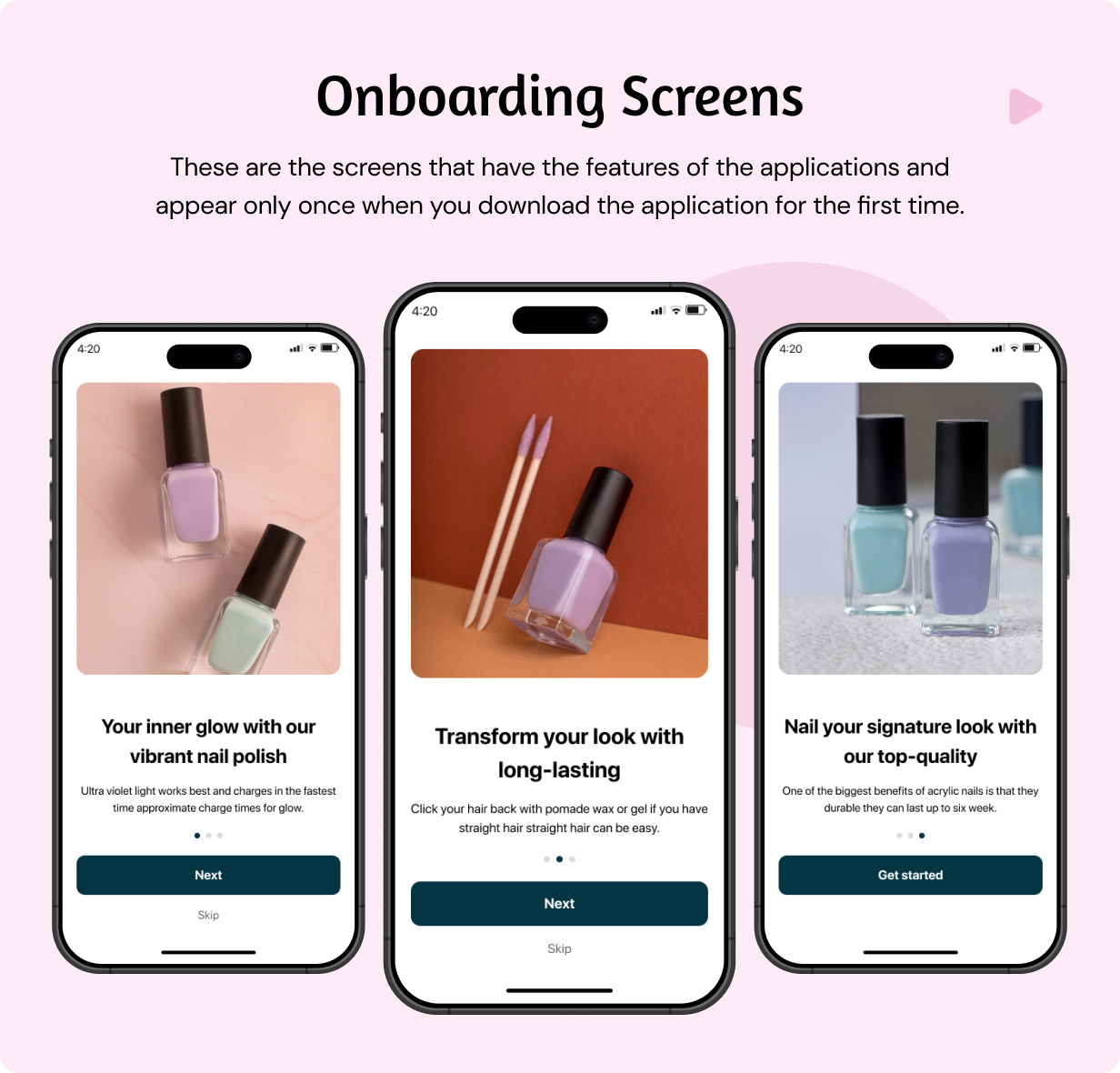 Nail Polish Store App - E-commerce Store app in Flutter 3.x (Android, iOS) with WooCommerce Full App