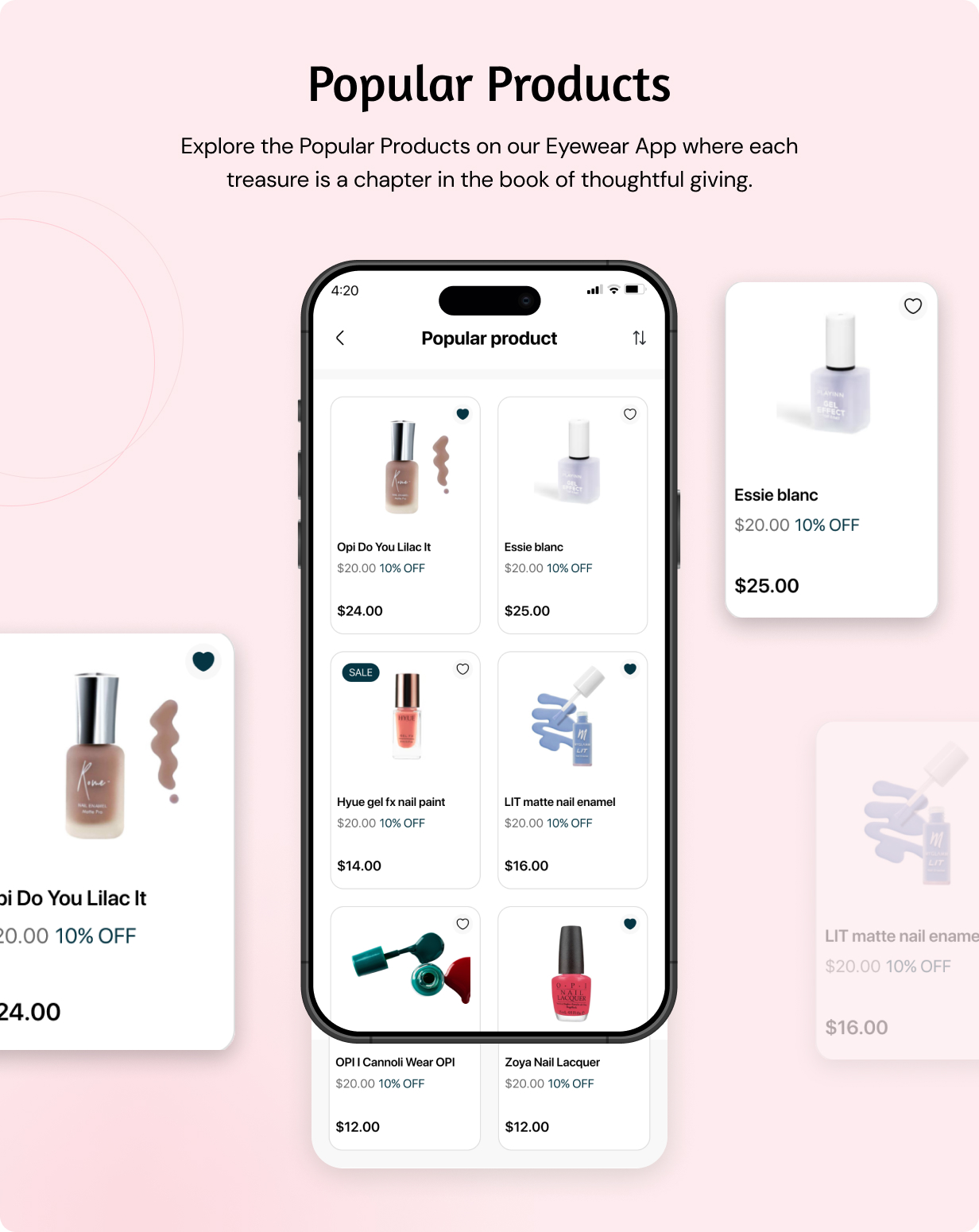 Nail Polish Store App - E-commerce Store app in Flutter 3.x (Android, iOS) with WooCommerce Full App