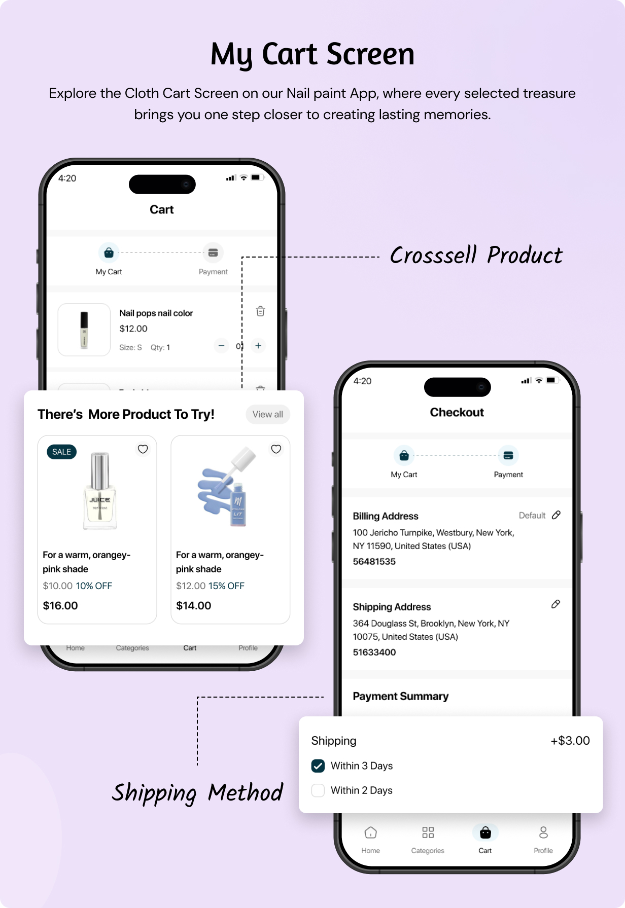 Nail Polish Store App - E-commerce Store app in Flutter 3.x (Android, iOS) with WooCommerce Full App