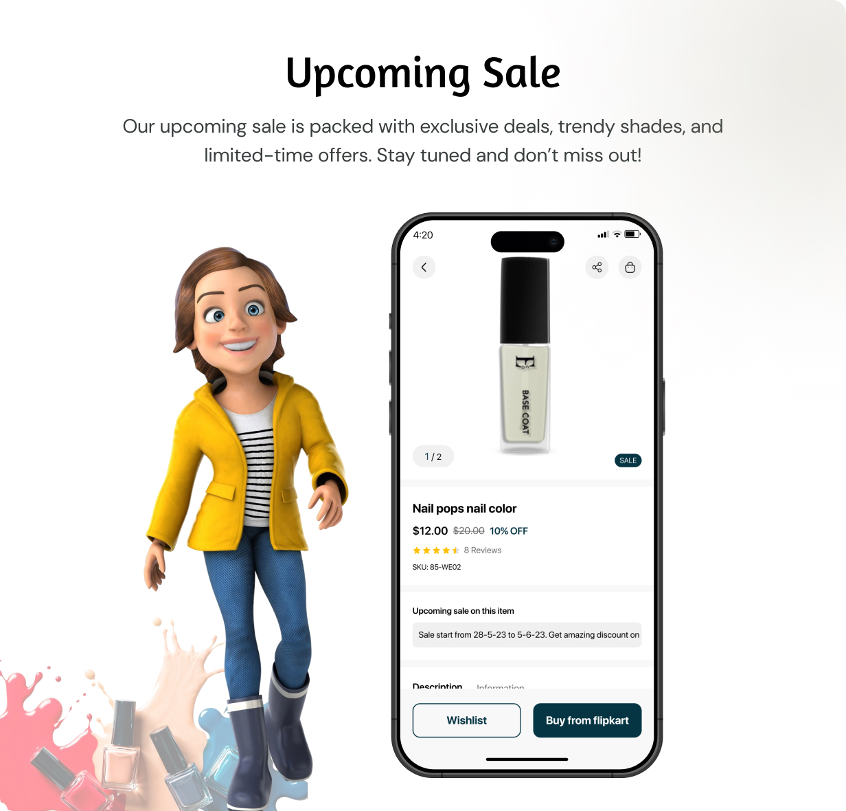 Nail Polish Store App - E-commerce Store app in Flutter 3.x (Android, iOS) with WooCommerce Full App