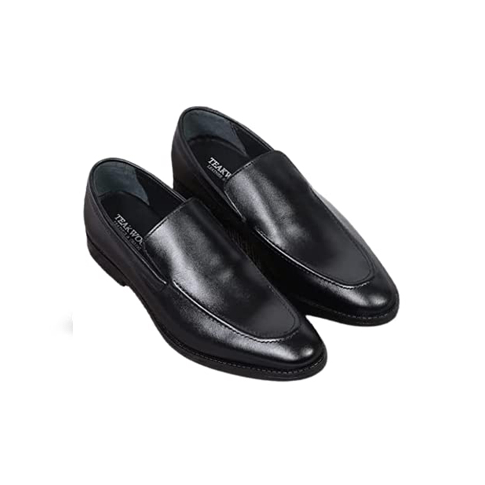 Black Premium Cap Toe Leather Oxford Dress Shoes