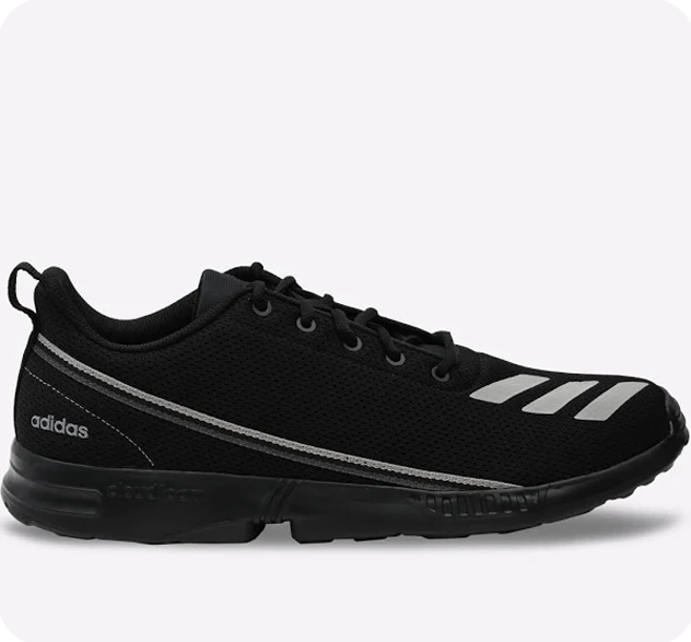 Adidas WideWalk Performance Shoes For Men (Black, 8)